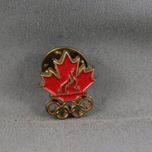 2014 Canada Olympic Committee Pinback -- Stamped Pin